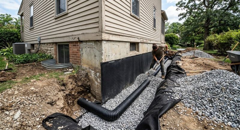Exterior Drainage Installation in Tuscaloosa, AL