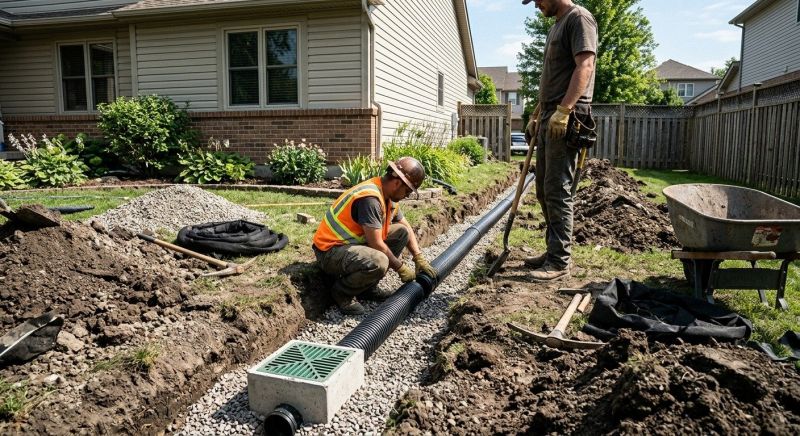 Water Drainage Installation in Birmingham, AL